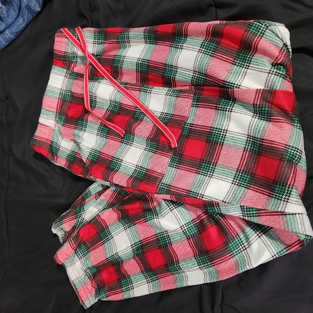 Red and Green Plaid Skirt
